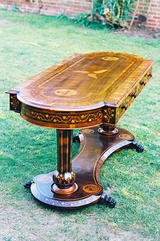 French Polished Antique Table